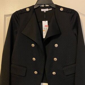 Calvin Klein Black and Gold Tailored Blazer